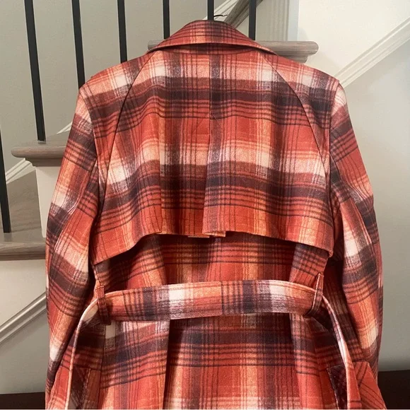 NVLT Plaid Print Overcoat - Picture 11 of 13